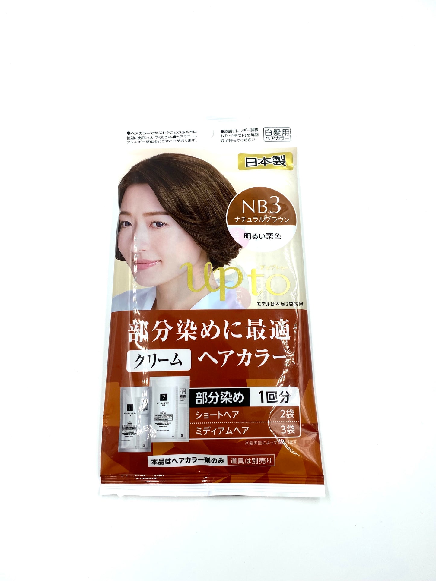 Daiso UPTO cream hair color NB3