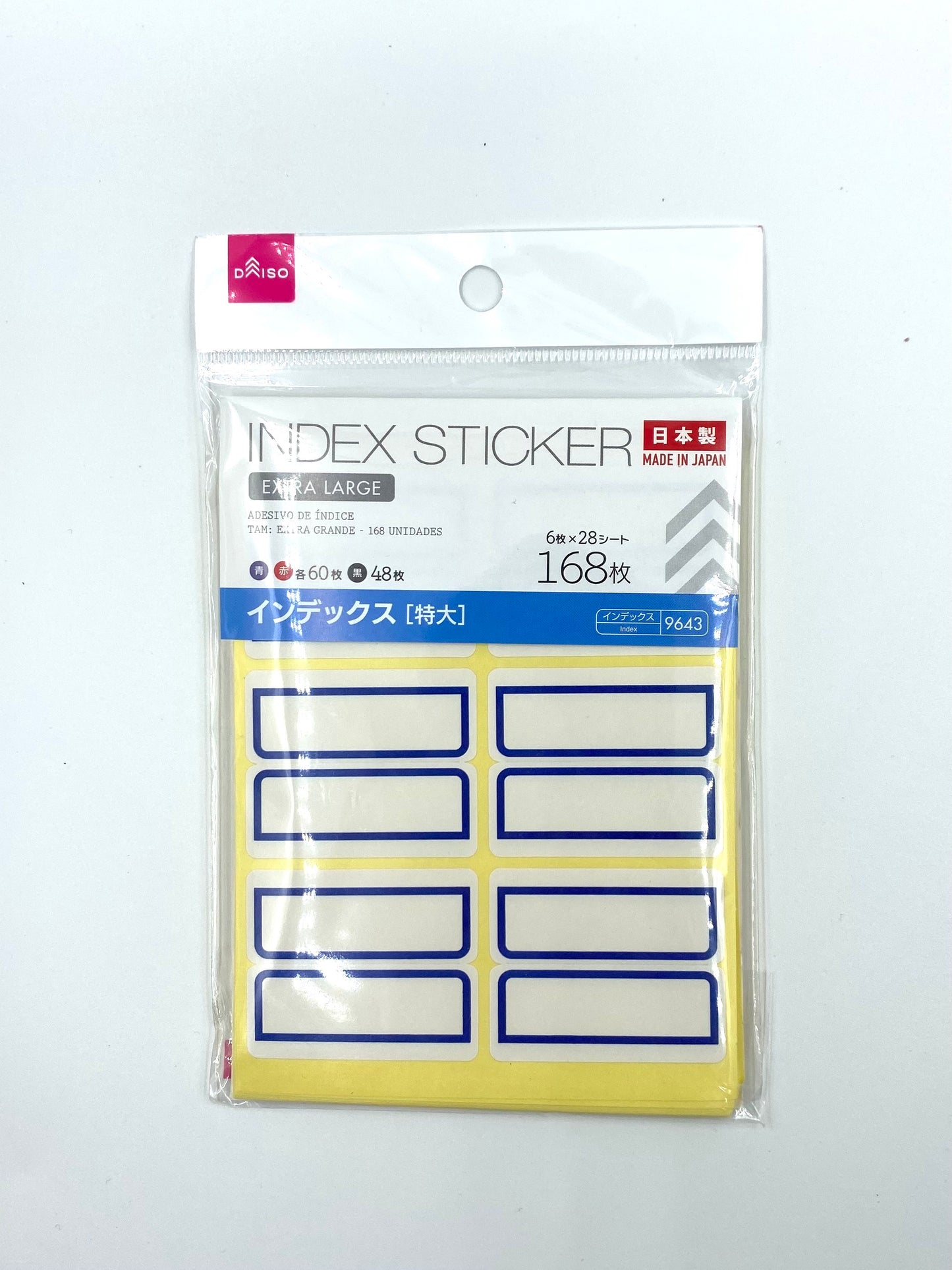 Daiso Index Sticker - extra large (168 sheets)