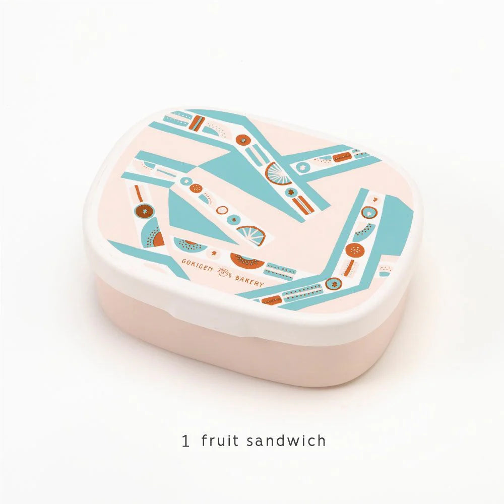 GOKIGEN BAKERY Japanese bento lunch box 2 types of bread patterns