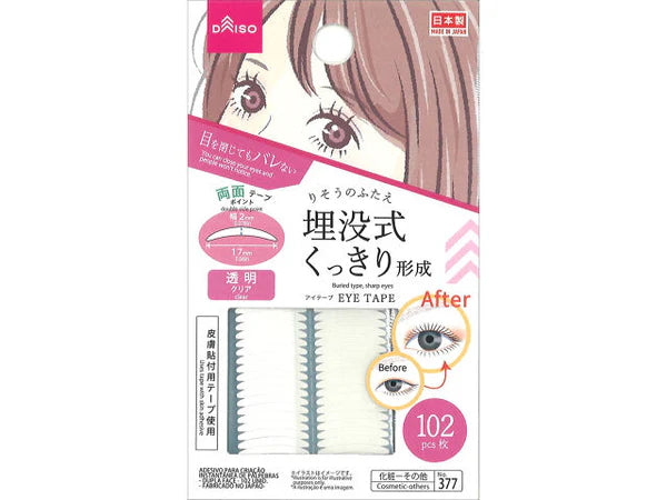 Daiso Double-sided double eyelid tape_102 sheets