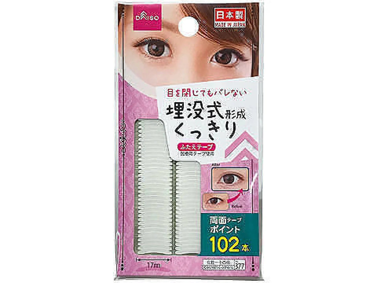 Daiso Double-sided double eyelid tape_102 sheets