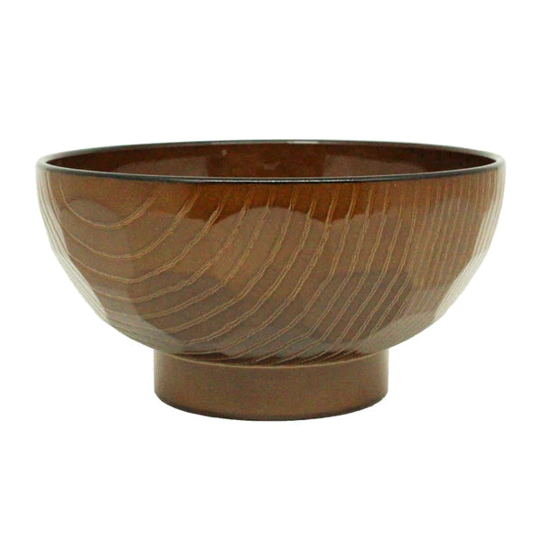 Aizu lacquered tortoiseshell soup bowl (brown)