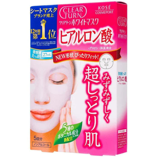 Kose - Clear Turn White Mask (Hyaluronic Acid) 5 times