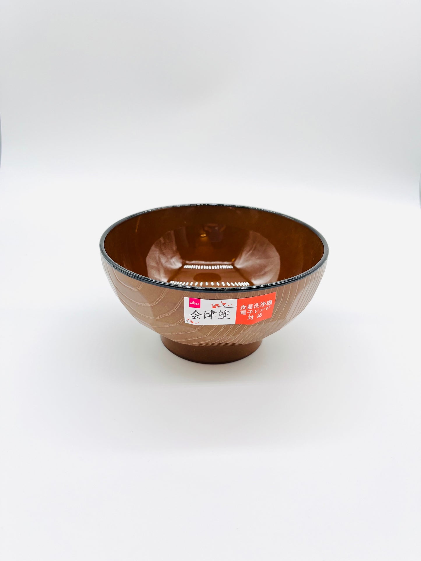 Aizu lacquered tortoiseshell soup bowl (brown)