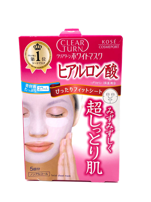 Kose - Clear Turn White Mask (Hyaluronic Acid) 5 times