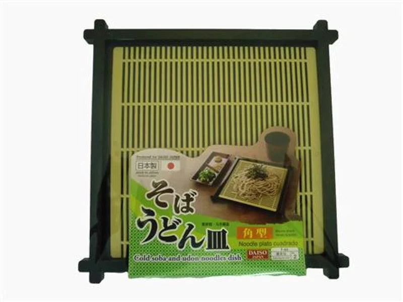 Cold soba and udon noodles dish Square shape