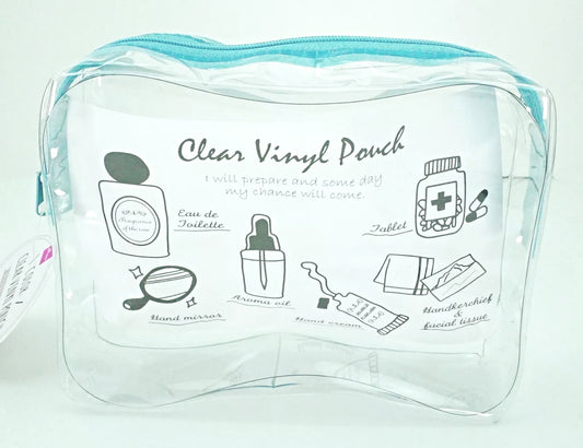 Color clear vinyl pouch (Green)