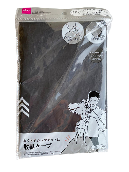 Daiso Haircut cape (black)